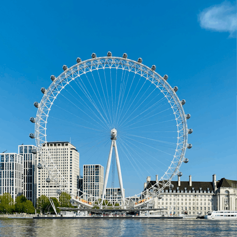 Hop on a train to central London at Clapham Junction, five minutes away