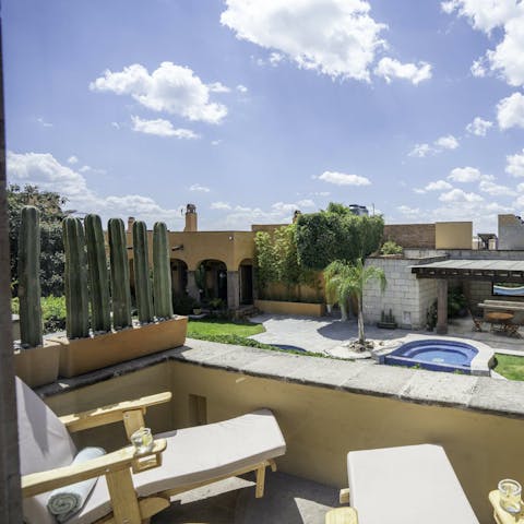 Soak up the sun on the private terrace