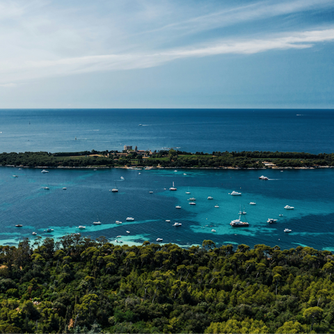 Hop on a boat to Lérins Islands for a fun day out