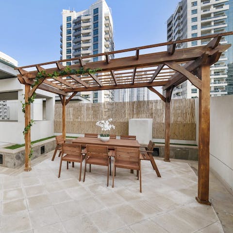 Put out a continental spread and enjoy breakfast al fresco on the terrace