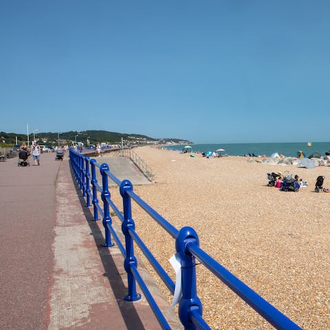 Go for a beach-side stroll along Princes Parade