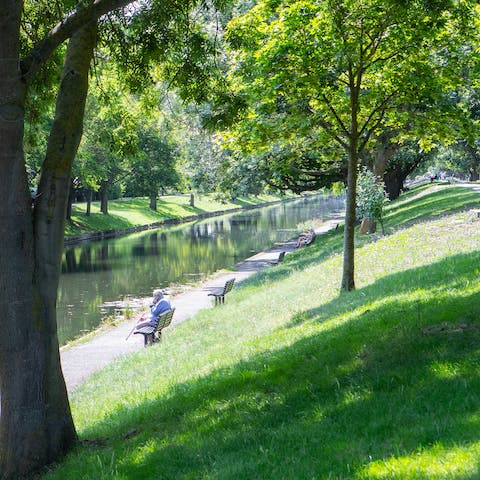 The Royal Military Canal is a walk away