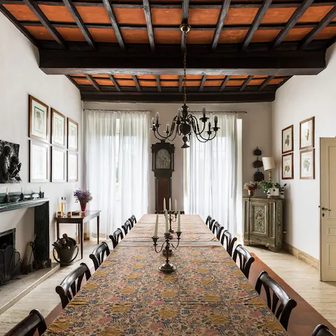 Socialise over group meals in the dining room