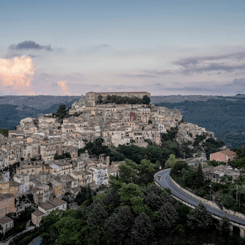 Explore the hilltop village of Ragusa nearby