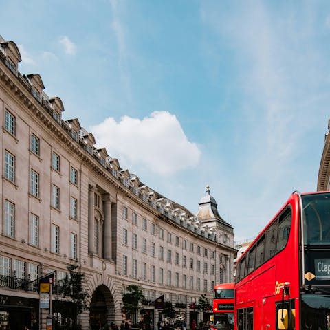 Shop on Regents Street, a one-minute walk from this home