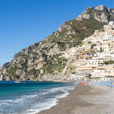 Spend a day on the magical shores of Positano – just a short drive away