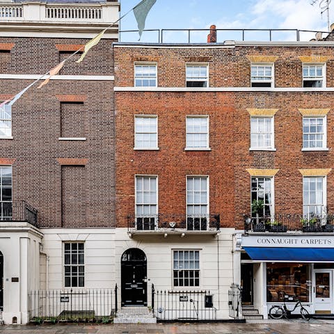 Stay in part of a fine Georgian home in a desirable neighbourhood