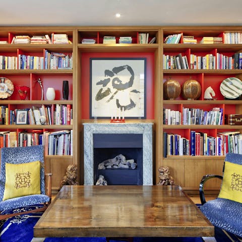 Pick a book and spend cosy evenings relaxing at home