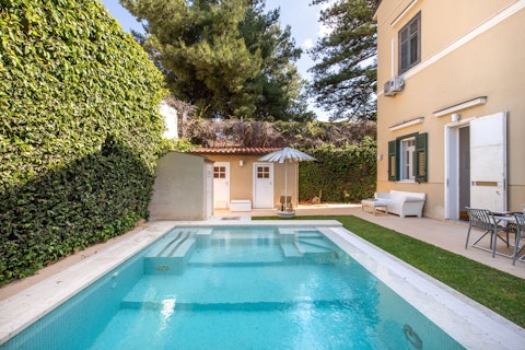Cool off with a dip in the swimming pool