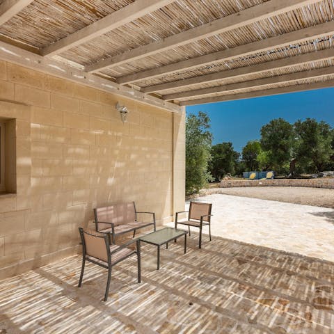 Find a shaded spot to retire with a good book