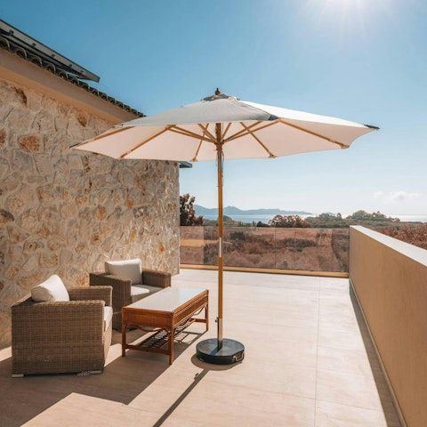 Get stuck into a good book while relaxing on the terrace