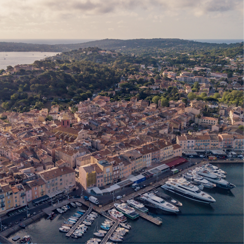 Mosey down to Saint Tropez's waterfront restaurants – just moments away