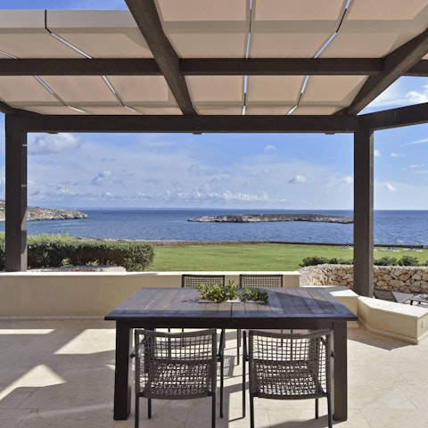 Admire the stunning Tyrrhenian Sea views from the terrace