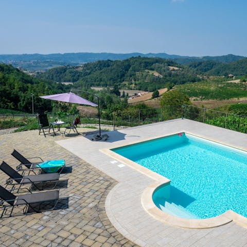 Soak up the special scenery from the swimming pool