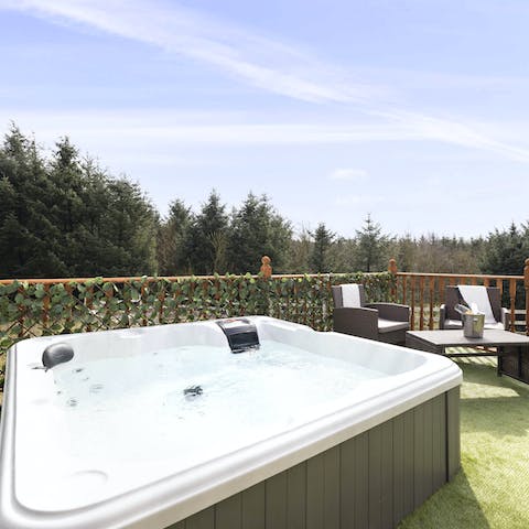 Spend as much time as possible kicking back in the hot tub