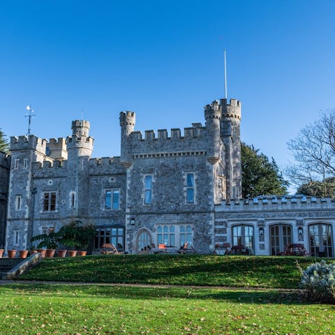 Stroll to the Whistable Castle, only ten minutes away