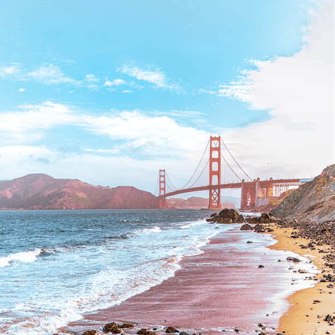 Visit San Francisco, just over an hour away by car