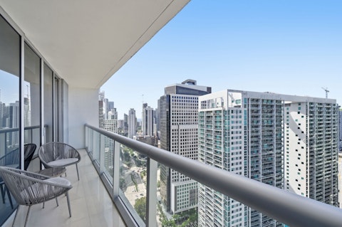 Watch Miami's skyline stretch out from the thirty-eighth floor