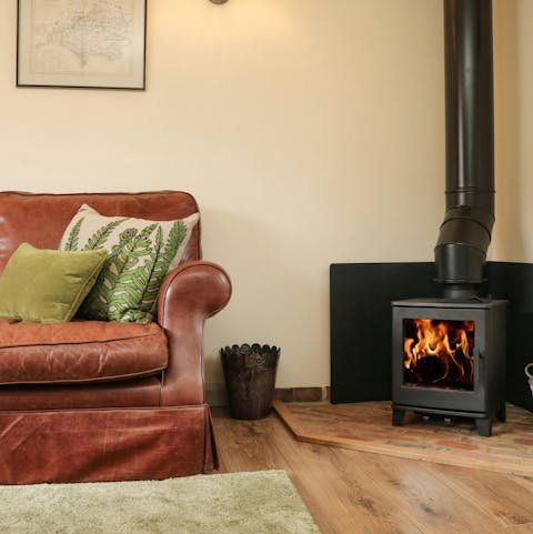 Snuggle up by the wood burner after a day in the great outdoors