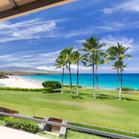 Savour sea views from the private balcony
