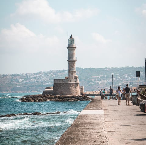 Drive 20km to Heraklion and enjoy some sightseeing on the Crete coast