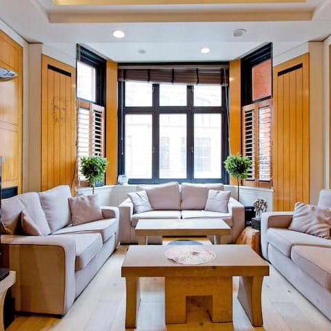 Snuggle up on the sofas after a day visiting London's museums