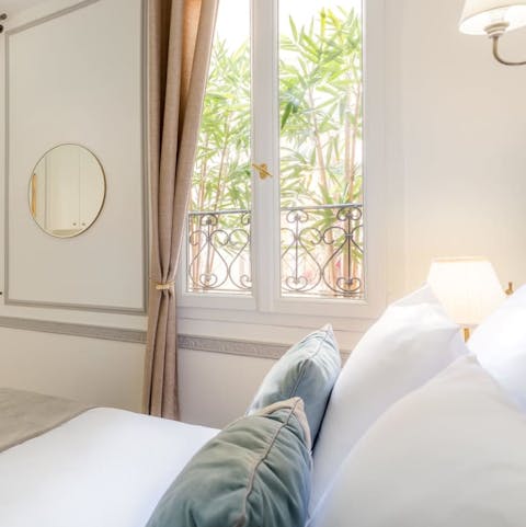 Look forward to resting your head in the elegant bedroom