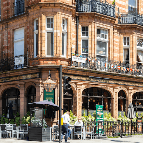 Stay in chic Mayfair and enjoy the stylish restaurant scene here