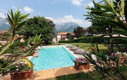 Enjoy a refreshing dip in the private pool as the sun warms your skin