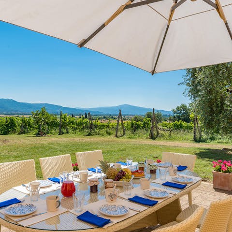 Guests enjoyed the quiet and peaceful setting with wonderful views of the surrounding countryside.