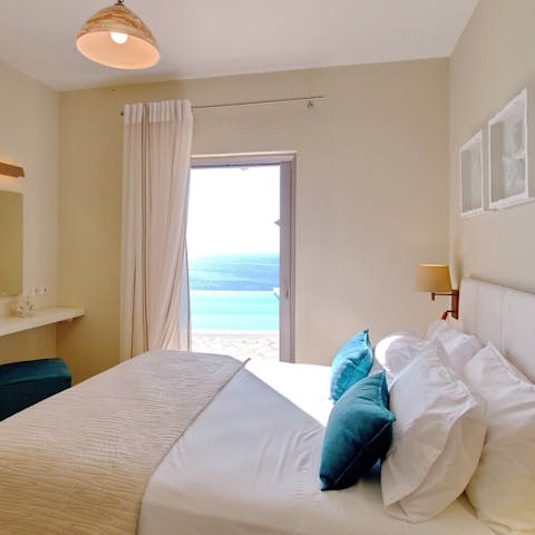 Wake up to the ocean breeze in the stylish bedrooms