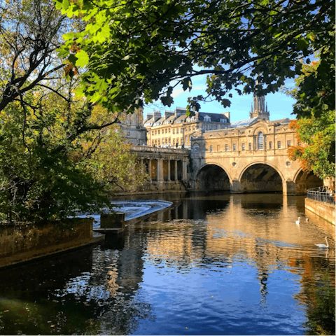 Explore nearby Bath, Wells, and Glastonbury on day trips