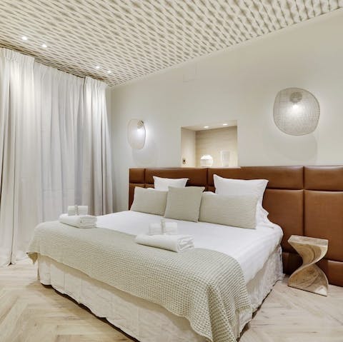 Wake up in the plush bed feeling rested and ready for another day of Paris sightseeing