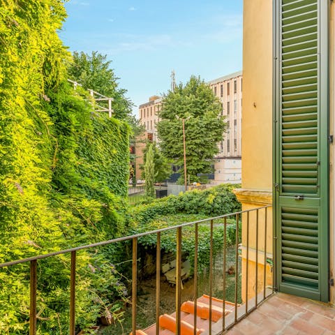 Step out from the main bedroom onto a private terrace