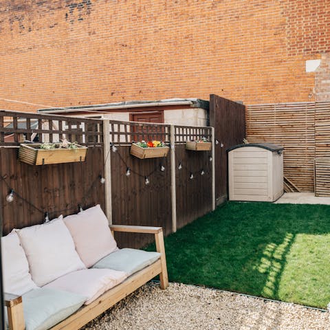 Chill out in the garden after a busy day in London