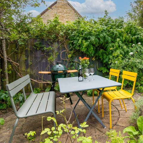 Enjoy warm weather in the cottage garden