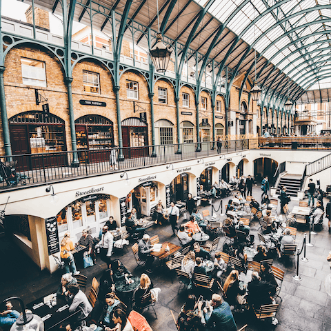 Stay in the heart of Covent Garden and sample the great selection of eateries