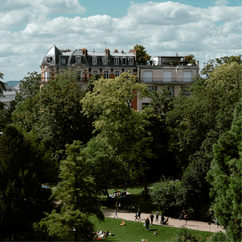Get some fresh air on a wander through Parc des Buttes-Chaumont