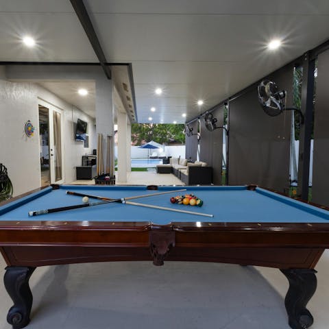 Show off your skills with a game of pool