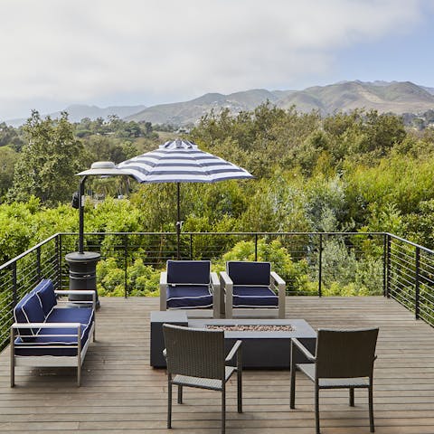 Marvel at the stunning mountain views