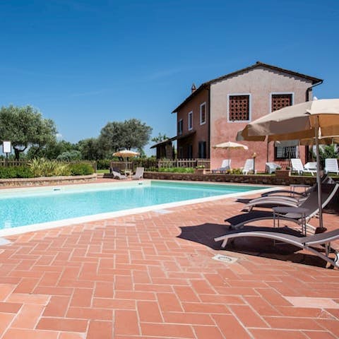 Cool off in the pool after a long day of languishing in the sun