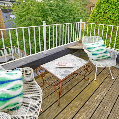 Make the most of sunny days on the rooftop terrace