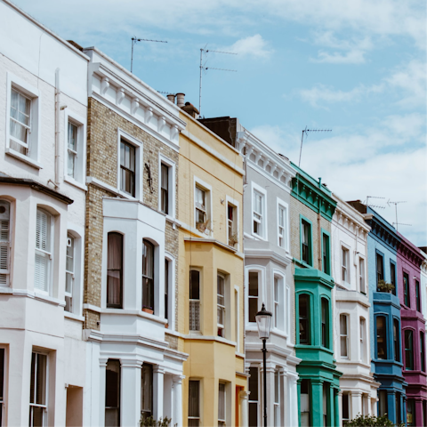 Stroll to Portobello Road in just fifteen minutes