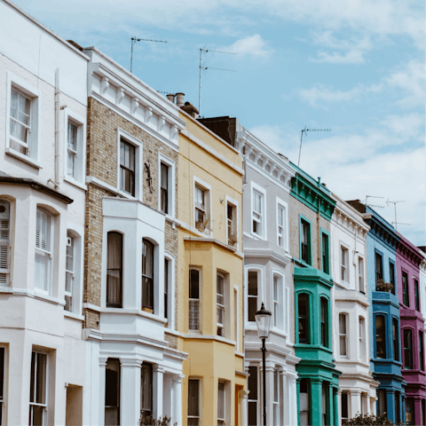 Stroll to Portobello Road in just fifteen minutes