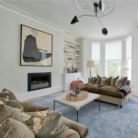 Settle in for cosy evenings by the fire