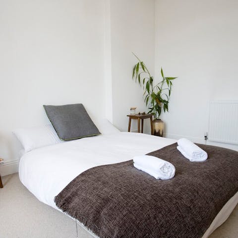 Snuggle up after a long day by the sea in the comfortable beds