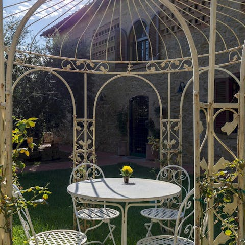 Sip your morning coffee on the terrace as the world wakes around you