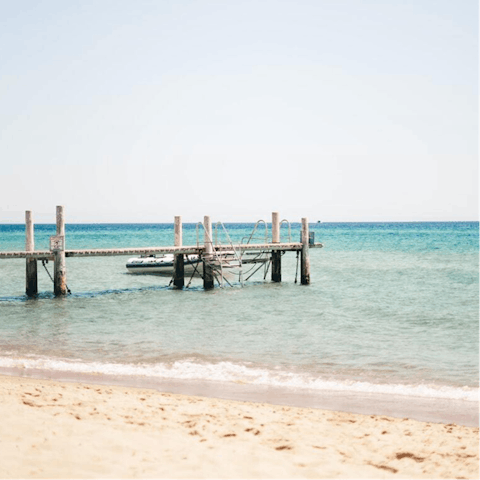 Explore the gorgeous white sands of the Cote d'Azur's beaches