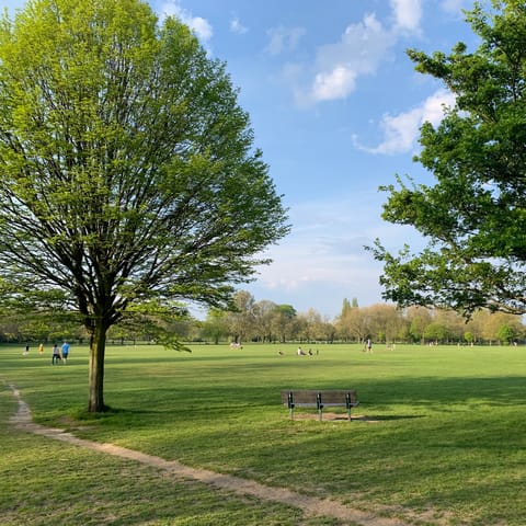 Enjoy the green spaces around this home – Wandsworth Common is only a ten-minute walk