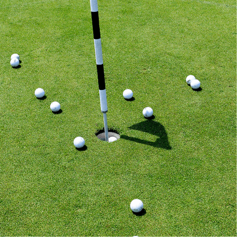 Play a round in the sun at one of the local golf courses
